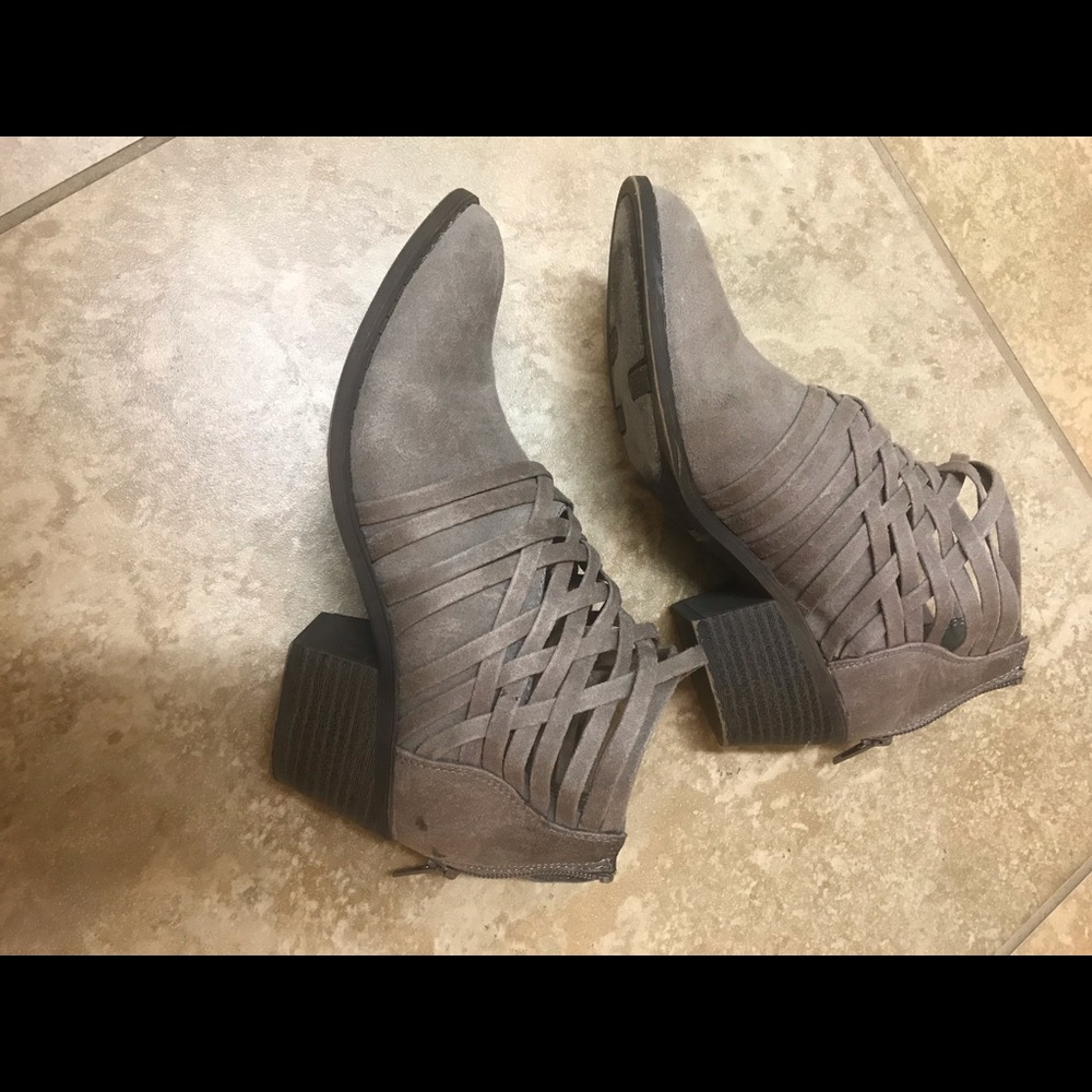 Khaki booties